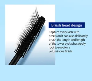 Detail des Präzisions-Mascara-Bürstenkopfs für voluminöse und definierte Wimpern.