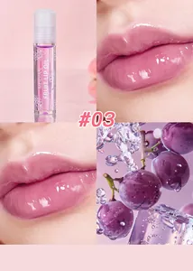 Hydraterende MEIDIAN fruit lipolie #03 druif paarse tint met glanzende finish