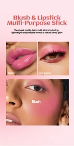 Vielseitiger Mehrzweck-Stick als Lippenstift, Rouge und Lidschatten für edlen Glanz.