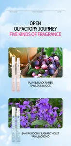 Dettaglio che mostra i profumi Tao Beauty 40 e 59 con note fruttate e note floreali.