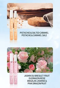 Spray profumati Tao Beauty 62 e 68 con note di pistacchio, caramello e gelsomino rosa