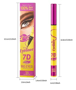 Specifiche dettagliate delle dimensioni per l'eyeliner Tao Beauty 7D e confezione