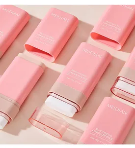 Close-up shot of MEIDIÁN moisturizing concealer stick featuring a sponge applicator