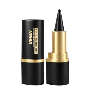 Professioneller BMBN wasserfester Gel-Eyeliner-Stift in Mattschwarz mit Goldgehäuse