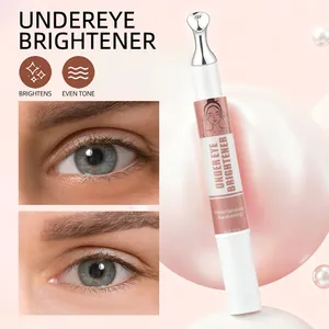 Detailed macro view of under eye brightener pen applicator with effective skin results