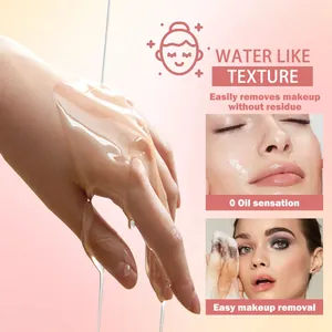Detail of Vitamin B5 cleansing oil with water-like texture and easy makeup removal