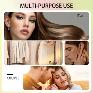 Guide visuel illustrant les utilisations polyvalentes du parfum frais en vaporisateur
