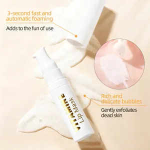 Detail of Vitamin Lip Mask showing automatic foaming effect for gentle exfoliation
