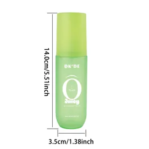 Vue détaillée des dimensions du flacon de parfum spray DK'DE 90ml corps