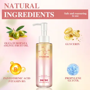 Detailed ingredient display for DK'DE Vitamin B5 cleansing oil for gentle skin care