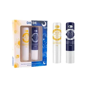 Set de bálsamos labiales DK'DE Día y Noche para hidratar y reparar labios secos