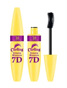 Tao Beauty 7D Curling Volume Mascara in gelber Tube mit gebogenem Bürstenkopf