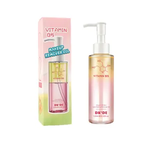DK'DE Vitamin B5 Makeup Remover Oil 120ml with packaging box for gentle face cleaning