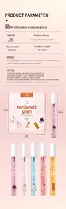 Vue détaillée du coffret de sprays parfumés Tao Beauty comprenant cinq flacons de 10 ml