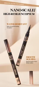 Professional detail view of Tao Beauty waterproof eyeliner pens with smooth molding 5D tips
