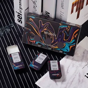 Portable Solid Perfume Set for Men Long Lasting Fragrance 3 Scents Balm Hades Road Silver Spring Reverse Paris Fresh Scent