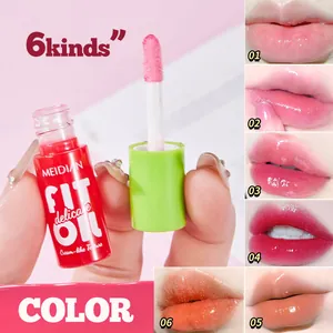 MEIDIAN 6-color mirror lip gloss set with long-lasting hydrating moisturizing texture