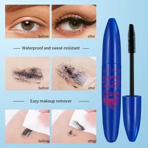 Wasserfeste Volumen-Mascara in blauer Tube für langanhaltendes schweißfestes Makeup