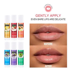 Set de 6 bálsamos labiales de frutas MEIDIAN para hidratar y suavizar los labios