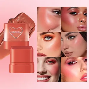 MEIDIAN Mehrzweck Creme Blush Stick für Wangen und Lippen mit mattem Finish und Textur