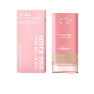 MEIDIAN matte luchtkussen blush stick in sheer pink met professionele verpakking