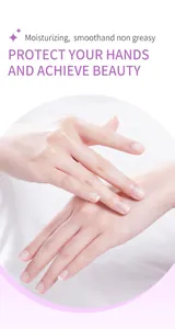 Macro view of hands applying moisturizing hand cream for smooth and hydrated skin