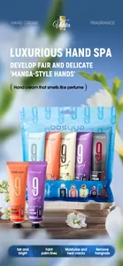 Bosuya 5-piece luxury fragrant hand cream gift set for moisturizing and fair manga-style hands