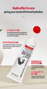 Détail de la crème pour les mains à l'acide kojique pour l'hydratation et l'éclat