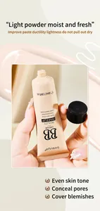 Detail view of Bosuya BB Cream showing smooth texture for pore concealing makeup.