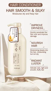 Detailed view of Bosuya cherry blossom hair conditioner for smooth and silky hair