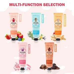 Bosuya 5-piece hand cream set with berry, vanilla, chocolate, and marshmallow scents