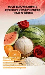 Sales de baño exfoliantes naturales con extractos vegetales para un frotado suave