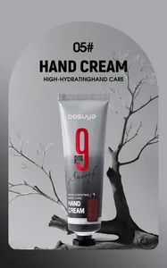 Artistic close-up of Bosuya high-hydrating hand cream 30g with elegant tree branch props