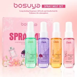 Bosuya long-lasting fragrance spray set for body and hair, alcohol-free formula
