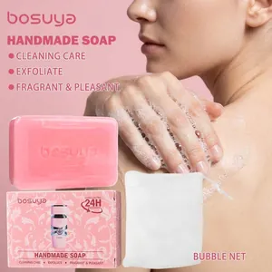 Bosuya Sapone Fatto a Mano per Viso Capelli Corpo Pulizia Idratante Controllo Olio Rinfrescante Sapone in Barra a Base Vegetale