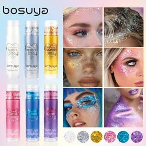 Set de barras de purpurina multicolor para cara y cuerpo para maquillaje de festival