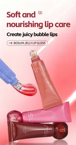 Bosuya jelly lip gloss tubes for soft and nourishing lip care with juicy bubble finish