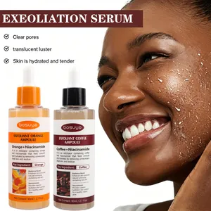 Set de sueros exfoliantes Bosuya con extractos de naranja y café para limpieza facial