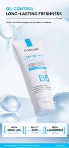 Detailed view of Bosuya Vitamin B5 Salicylic Acid Oil Control Facial Cleanser tube