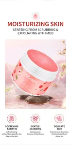 Exfoliante corporal de melocotón Bosuya hidratante para una piel suave y limpieza profunda