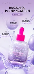 Λεπτομέρεια του Bosuya Bakuchiol Plumping Serum με πιτσιλιές νερού και φυσαλίδες
