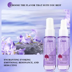 Bosuya alcohol-free fragrance mist set with two long-lasting floral scented sprays