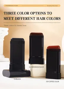 Portable hairdressing wands in three colors for effective white and gray hair coverage