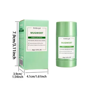 Detailed view of Mugwort Pore Clay Stick with dimensions for size reference