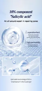 Macroweergave van hydraterende salicylzuur-essentiemoleculen voor huidherstel