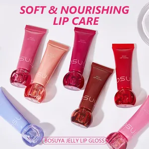 Set di lucidalabbra Bosuya Jelly idratante in vari colori per labbra morbide e lucenti