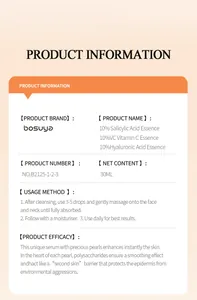 Gedetailleerde productinformatie voor Bosuya Salicylzuur en Vitamine C Serum