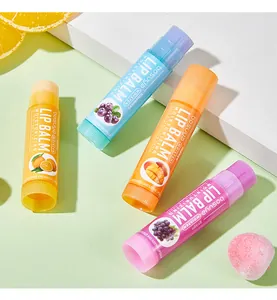 Premium variety set of BOSUYA moisturizing lip balms with fruit extracts and vitamin E