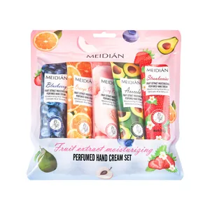 MEIDIÁN 5-piece fruit scented hand cream set for deep moisturizing and repair