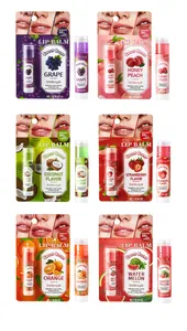 Bosuya moisturizing lip balm set with 6 fruit scents for long-lasting hydration